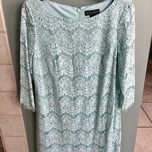 Jessica Howard Aqua Lace Dress